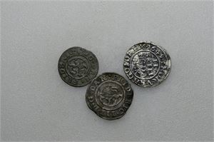 Lot 3 stk. 2 skilling 1649, 1664 og 1 skilling 1664