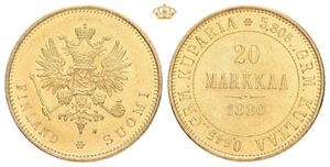 Alexander II, 20 markkaa 1880