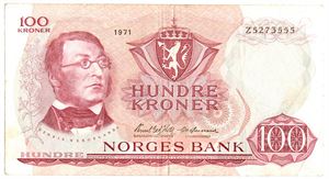100 kroner 1971. Z5273555