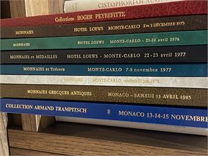 Vinchon J. Eight auction catalogues from sales in Monaco and Paris.