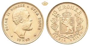 Norway. 10 kroner 1902