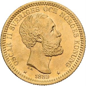 OSKAR II 1872-1907. 20 kronor 1889