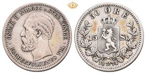 50 øre/15 skilling 1874