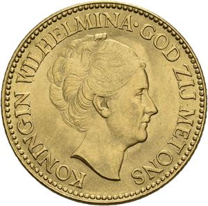 Wilhelmina, 10 gulden 1932