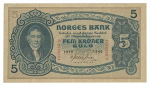 5 kroner 1940. S3539074