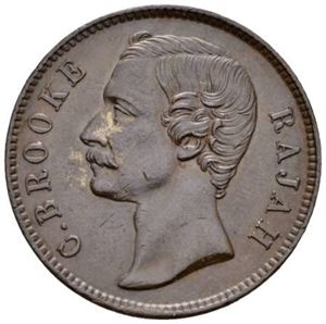 Charles J. Brooke, 1 cent 1887