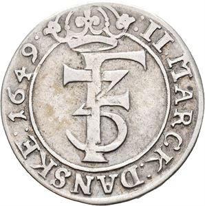 Norge, Frederik III, 2 mark 1649