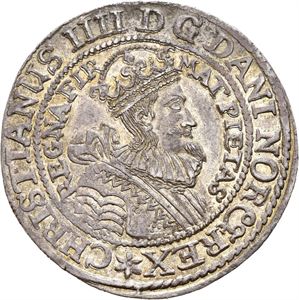 CHRISTIAN IV 1588-1648, CHRISTIANIA, 1/2 speciedaler 1634/3. RRR. S.10