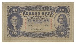 10 kroner 1921. H8725579
