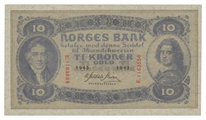 10 kroner 1943. E1163556