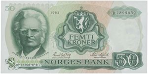 50 kroner 1983. R7895639.