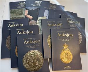 Oslo Mynthandel auksjonskataloger 1-68 komplett