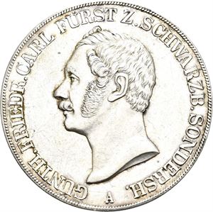 Schwarzburg-Sonderhausen, Günther Friedrich Karl II, 2 vereinstaler 1845 A