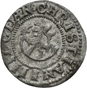 CHRISTIAN IV 1588-1648. 1 skilling 1647. S.49 var.