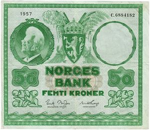 50 kroner 1957. C6884182