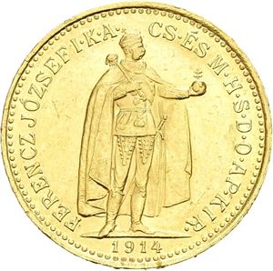 Franz Josef, 10 corona 1914. KB