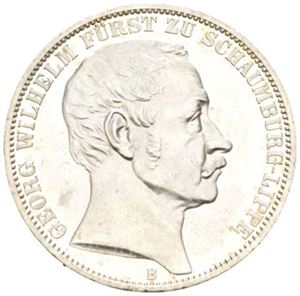 Schaumburg-Lippe, Georg Wilhelm, vereinstaler 1860 B. Prakteksemplar/choice.