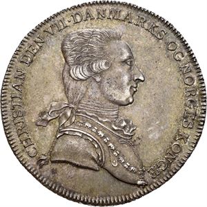 CHRISTIAN VII 1766-1808, Altona, Reisedaler 1788. S.7