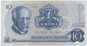 10 kroner 1978 HK