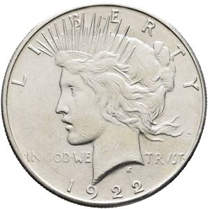Peace Dollar 1922 S