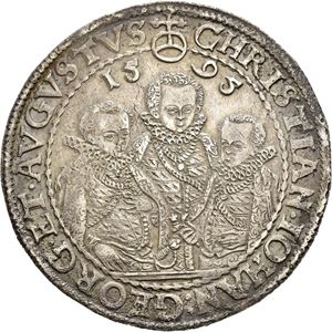 Christian II, Johann Georg I & August, taler 1595, Dresden