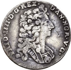 FREDERIK IV 1699-1730, KONGSBERG, 1 mark 1717. S.1