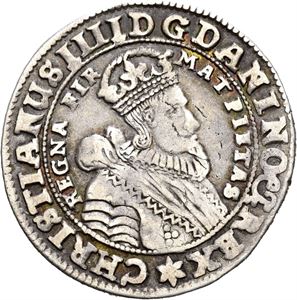 CHRISTIAN IV 1588-1648. 1/4 speciedaler 1646. S.43