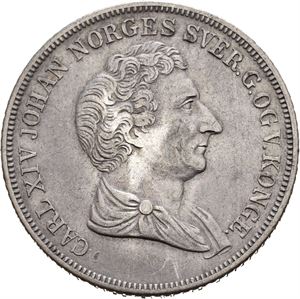 Carl XIV Johan 1818-1844. 1/2 speciedaler 1844
