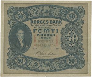 50 kroner 1928. A.9826119.