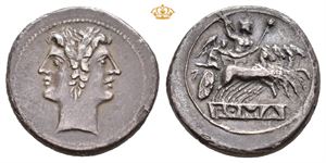 Anonymous, 225-214 BC. AR didrachm/quadrigatus (6,39 g)