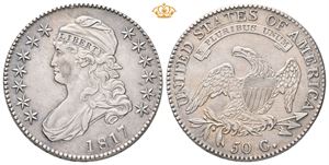 1/2 dollar 1817