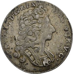 FREDERIK IV 1699-1730. KONGSBERG. 1 mark 1716. S.5