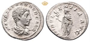 Severus Alexander. As Caesar under Elagabalus, AD 222. AR denarius (2,15 g)