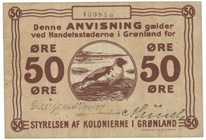 50 øre 1913 103850.  Sieg 59.