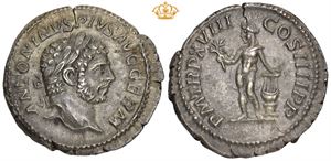 AR Denarius, AD 215