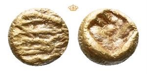 IONIA, uncertain mint. Circa 650-600 BC. EL 1/48 stater, Milesian standard (0,29 g).