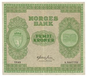 50 kroner 1945. A3007758