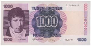 1000 kroner 1998. 3104966571