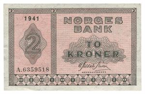 2 kroner 1941. A6359518