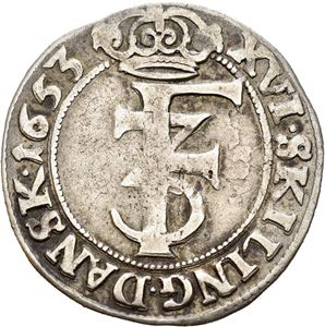 Frederik III 1648-1670. 1 mark 1653. S.73