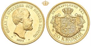 Oskar II, 20 kronor 1899