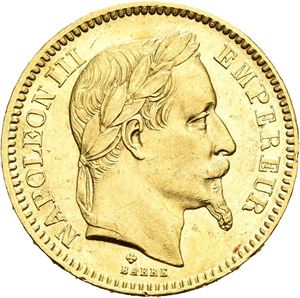 Napoleon III, 20 francs 1865 BB