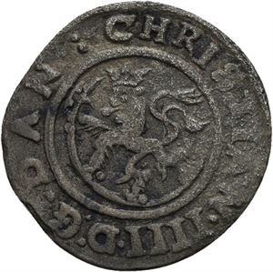 CHRISTIAN IV 1588-1648. 2 skilling 1644. S.138