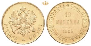 Nikolai II, 10 markkaa 1905