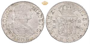 Carl IV, 2 reales 1808. AI. Madrid