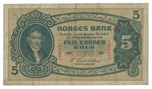 5 kroner 1920. G.1643041