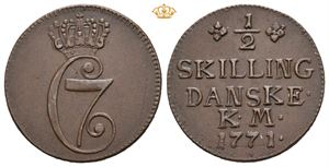 1/2 skilling 1771. København