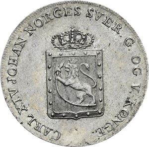 CARL XIV JOHAN 1818-1844. KONGSBERG. 8 skilling 1819