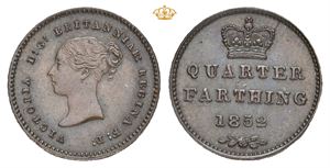 Victoria, 1837-1901. 1/4 farthing 1852