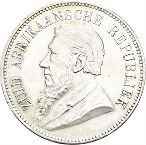 Paul Kruger, 5 shillings 1892 (single shaft)